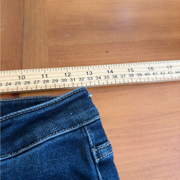 Kancan Denim Jeans Flare Size 7 Dark Wash 27x32 Mid Rise Cowgirl Stretch Long - Picture 9 of 12